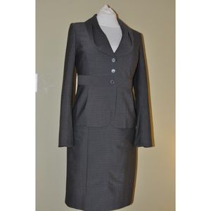 Classiques Entier Wool Blend Gray Suit - Size 12